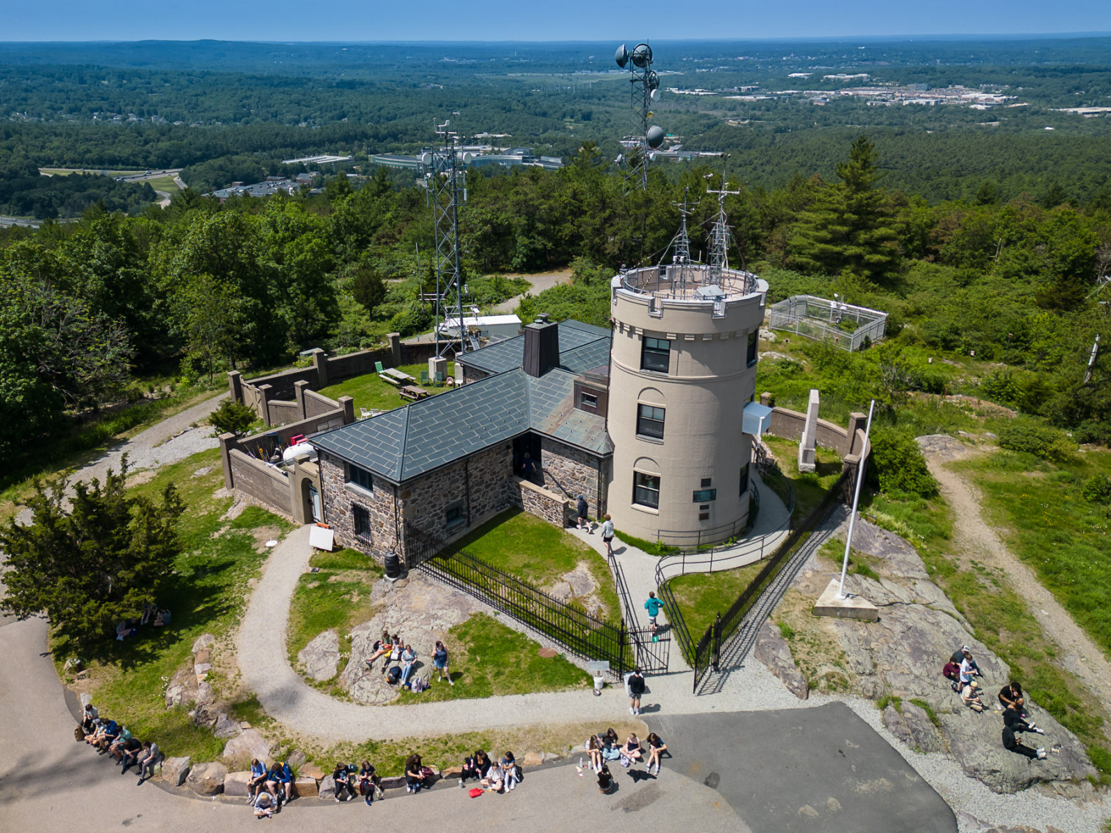 Blue Hill Observatory aerial view